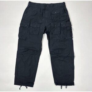 Engineered Garments FA Cargo Pants Black Cotton Ripstop *Read Notes - Men's XL